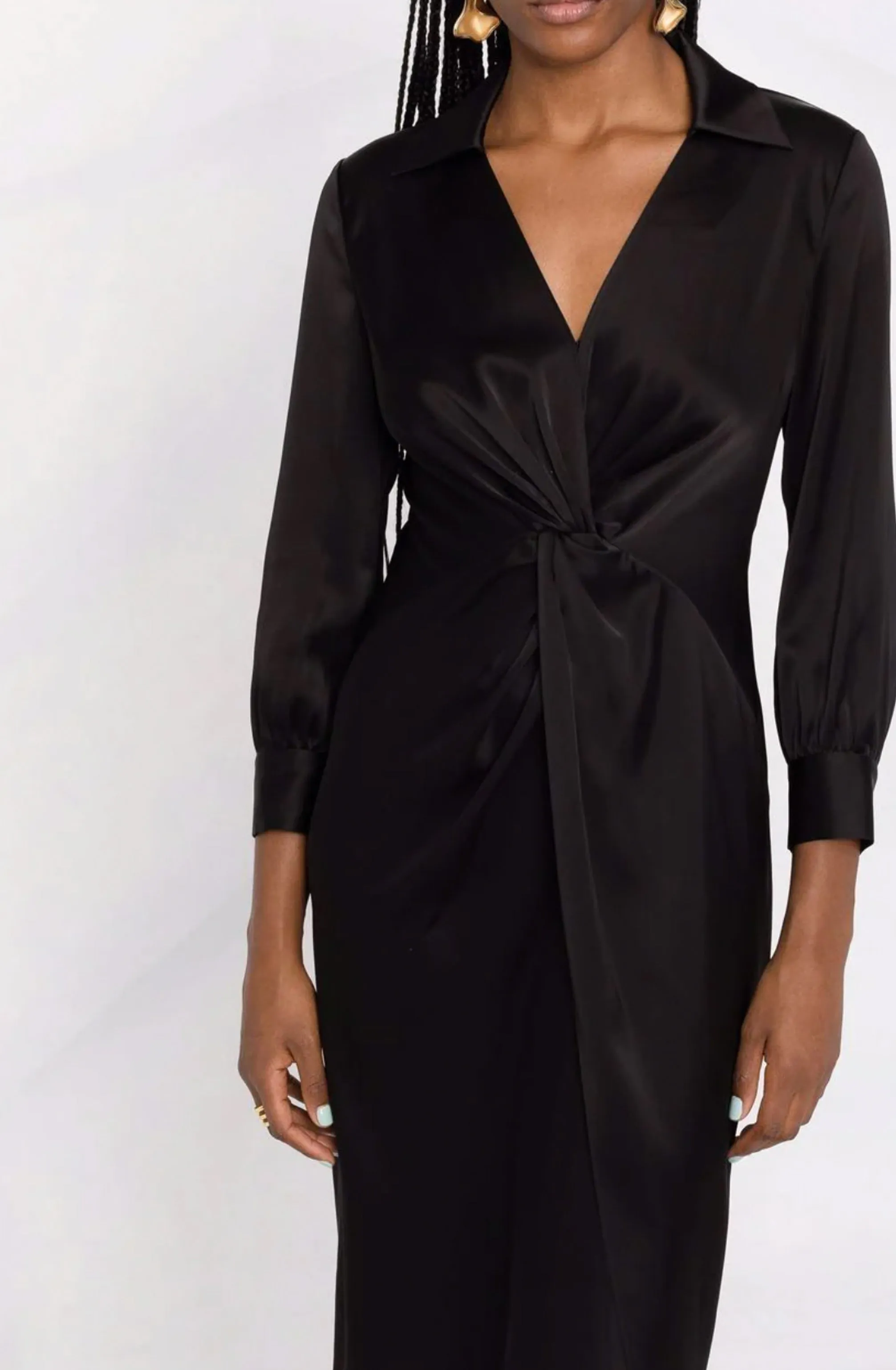 Twist Dress in Black by Theory