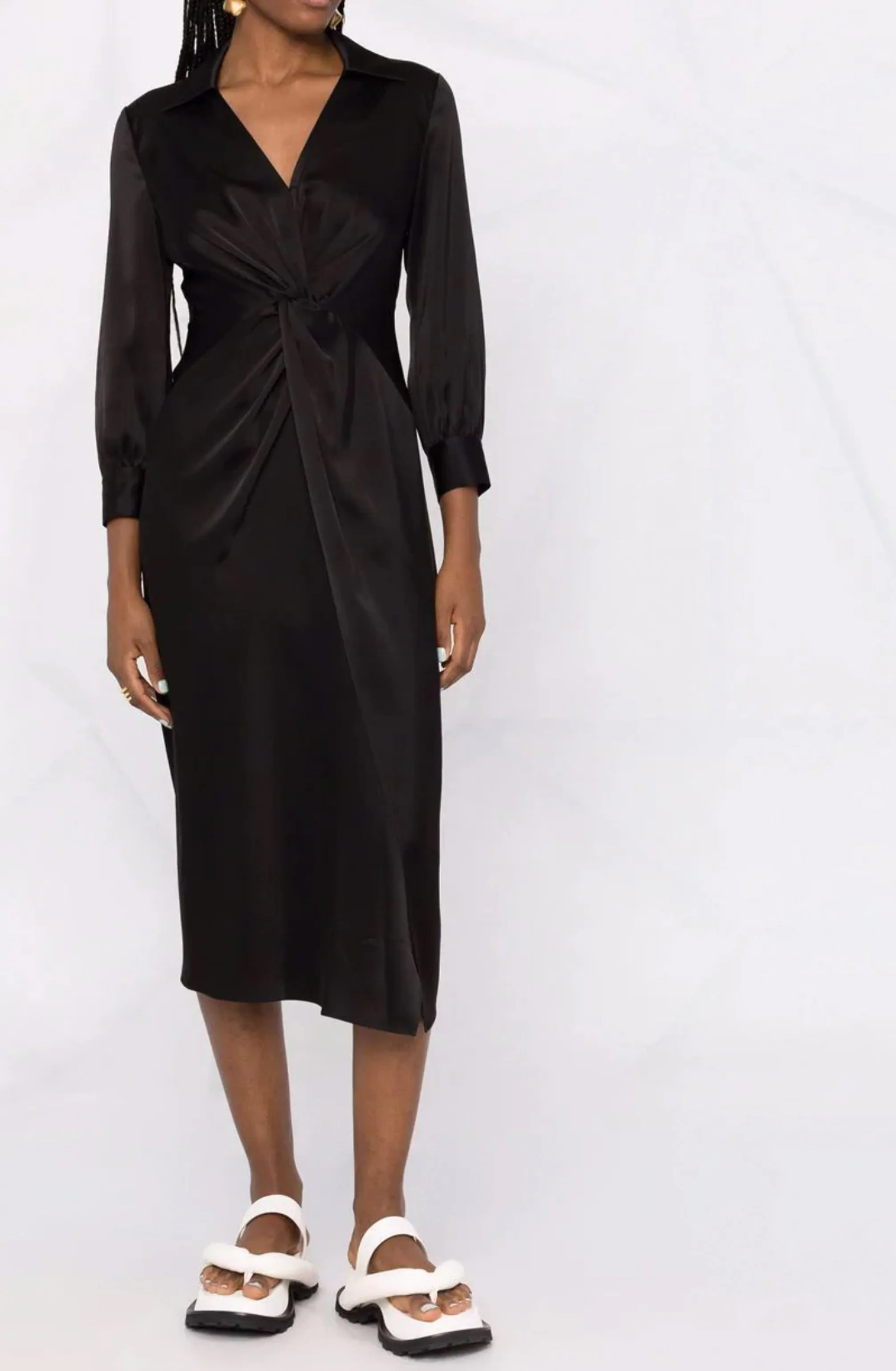 Twist Dress in Black by Theory