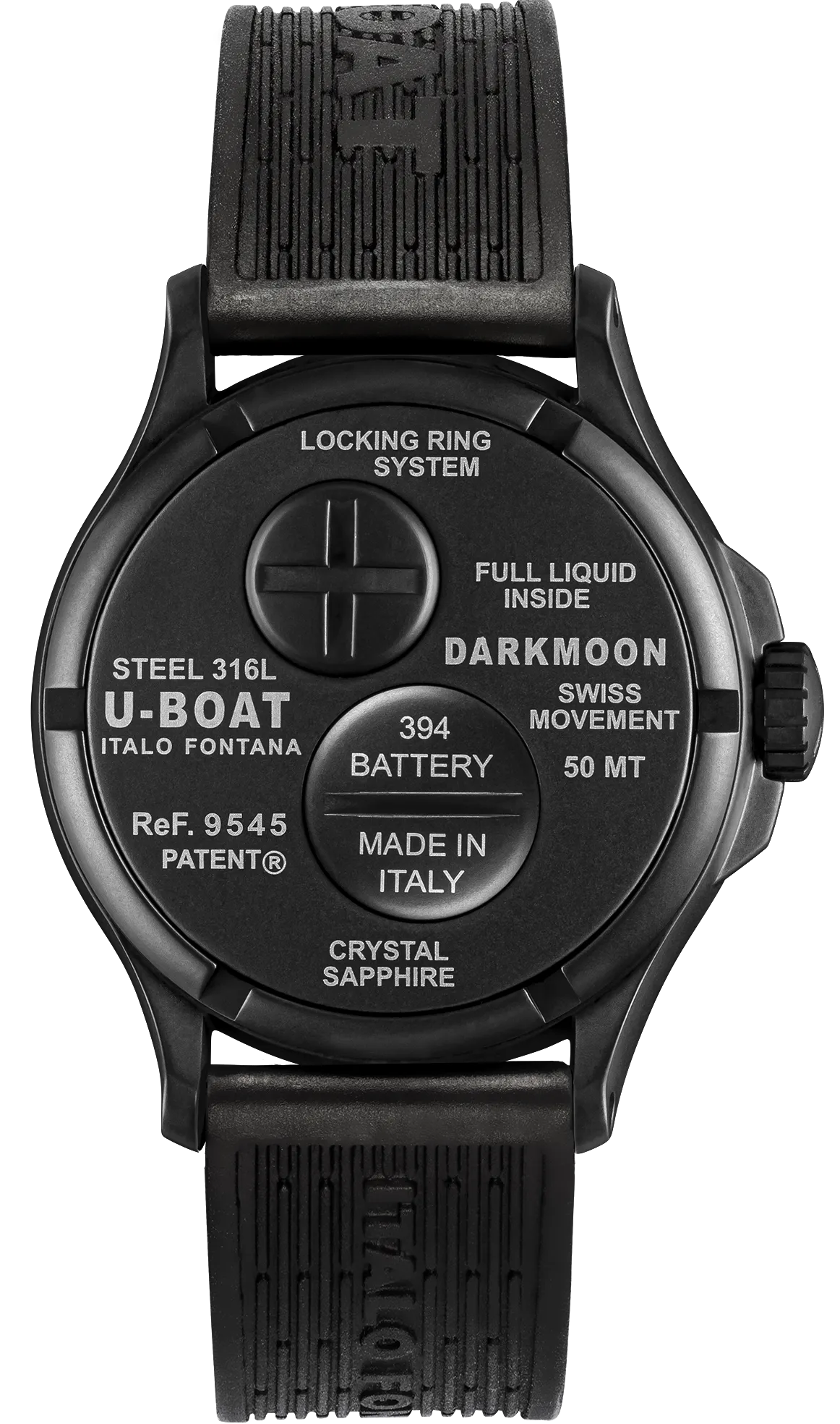 U-Boat Darkmoon 40 Black Curve PVD Watch