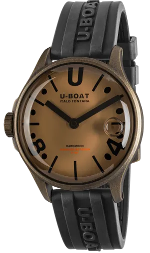 U-Boat Darkmoon 40 Brown Black Curve Vintage Watch