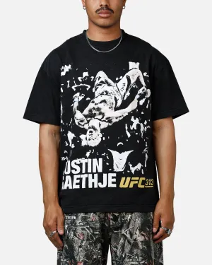 UFC By Culture Kings Justin Gaethje 313 T-Shirt Black Acidwash