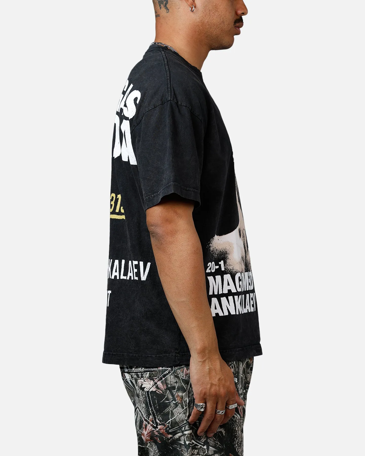 UFC By Culture Kings Magomed Ankalaev 313 T-Shirt Black Acidwash