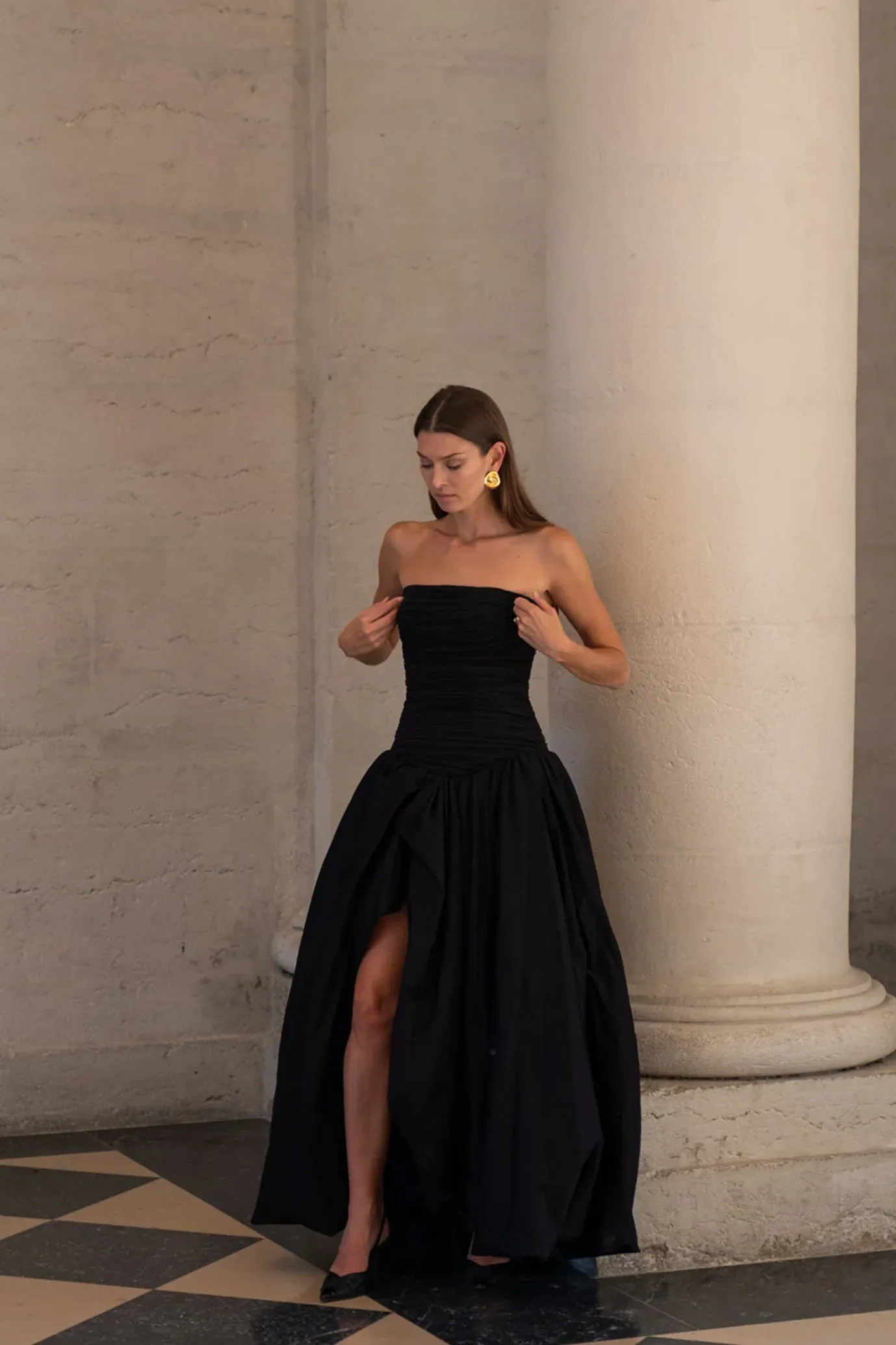Violette Bubble Hem Maxi Dress by Aje