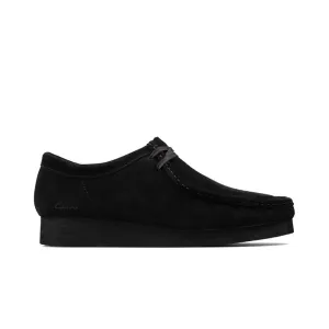 Women's  Clarks Wallabee : Black Suede II