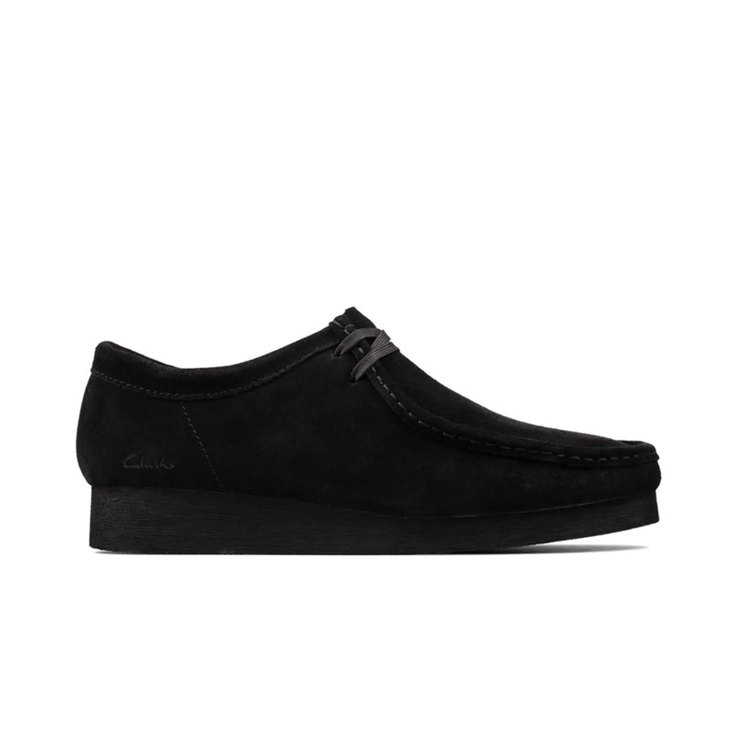 Women's  Clarks Wallabee : Black Suede II