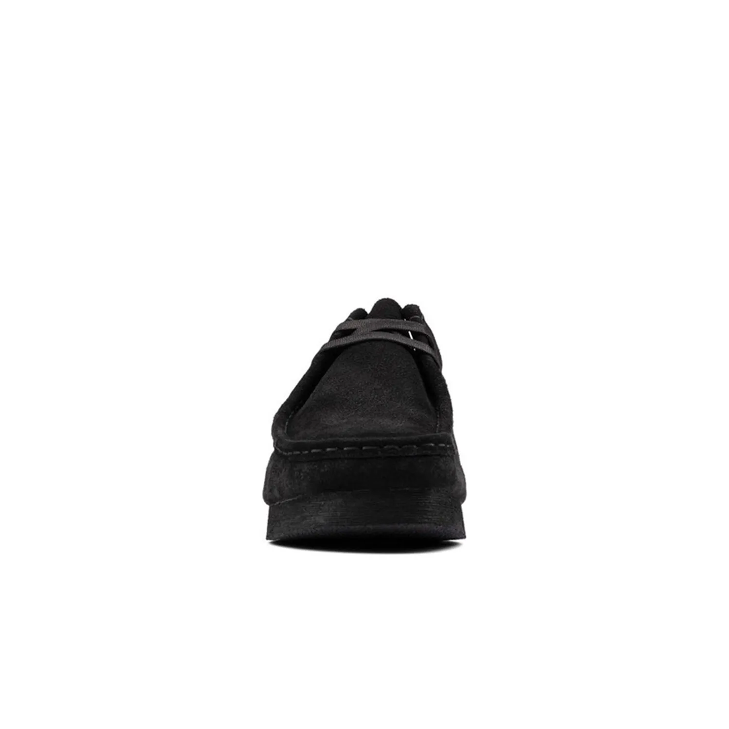 Women's  Clarks Wallabee : Black Suede II