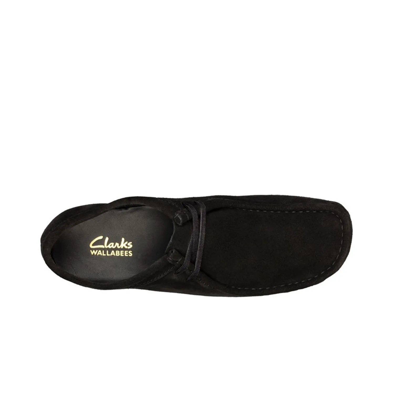Women's  Clarks Wallabee : Black Suede II