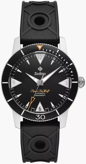 Zodiac Super Sea Wolf Skin Mens Watch