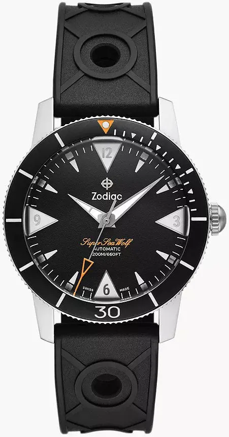 Zodiac Super Sea Wolf Skin Mens Watch